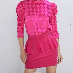 Zara Peplum Mini Skirt